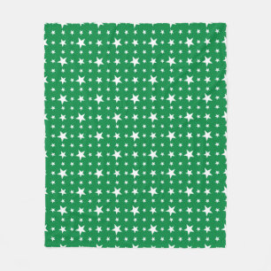 Manta Polar Estrellas Fiestas sobre el verde