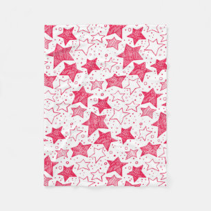 Manta Polar Estrellas Navidades dibujadas a mano