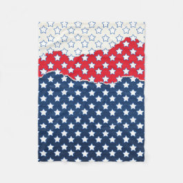Manta Polar Estrellas rojas, blancas y azules (Estados Unidos)