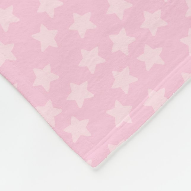 Manta Polar Estrellas Rosas Lindas (Esquina)