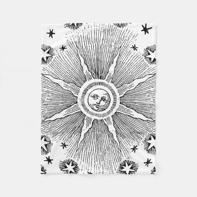 Manta Polar Estrellas Sol Antiguo Cielo Nocturno Zodiaco Medie (Anverso)