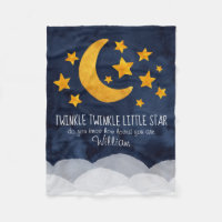 Estrellas y Luna de Estrella de Twinkle personaliz