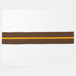 Manta Polar Estribos delgados De Carreras Amarillo Marrón De C