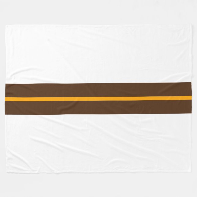 Manta Polar Estribos delgados De Carreras Amarillo Marrón De C (Frente (Horizontal))