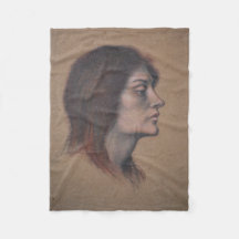 Estudio de una cabeza femenina (por Evelyn De Morg