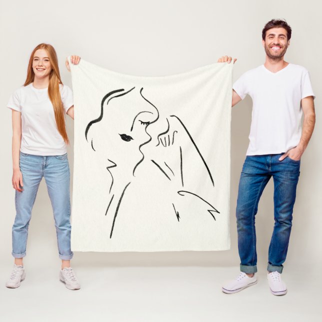 Manta Polar Estudio simple - Esbozo de una dama (In situ)