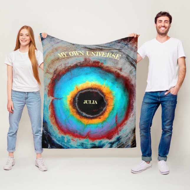 Manta Polar Ethereal Ojo Cósmico Monograma vibrante Resumen Ar (In situ)