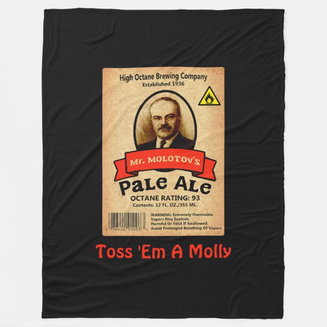 Manta Polar Etiqueta Pale Ale de Molotov (Anverso)
