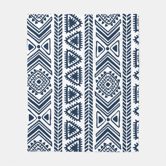 Manta Polar Étnica tribal: Vintage Seamless Pattern. (Anverso)
