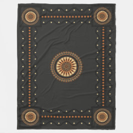 Manta Polar Etruscan Black Bucchero Sun-Wheel Mystical