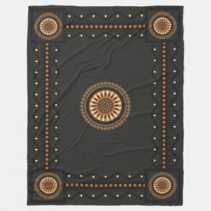 Manta Polar Etruscan Black Bucchero Sun-Wheel Mystical