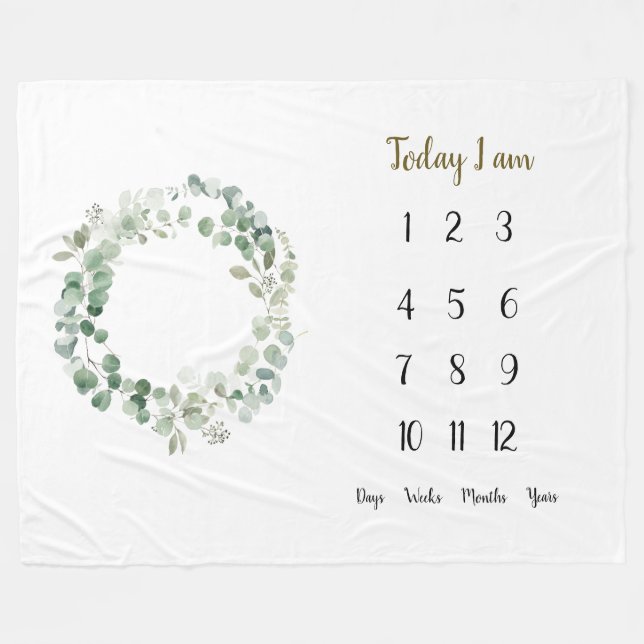 Manta Polar Eucalyptus fue el primer hito del bebé    (Frente (Horizontal))