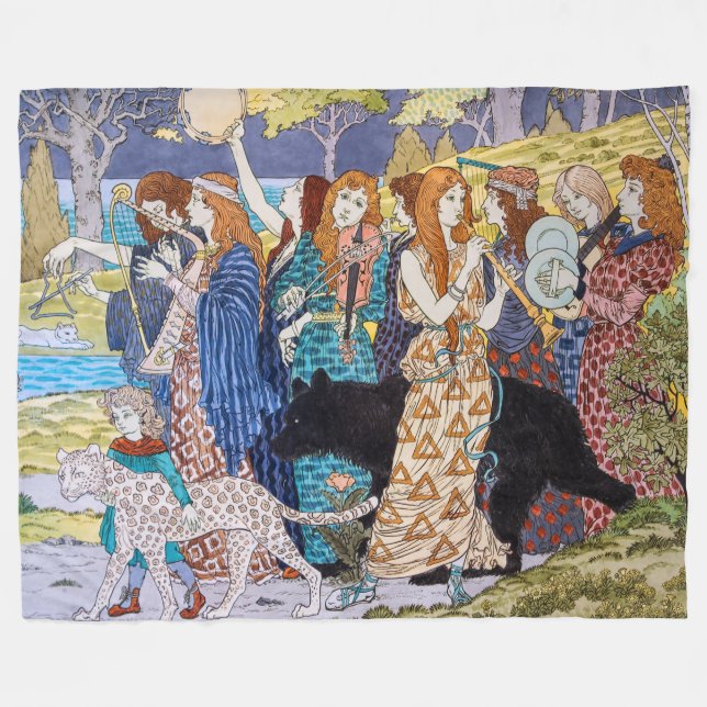 Manta Polar Eugene Grasset - Panel decorativo de armonía (Frente (Horizontal))