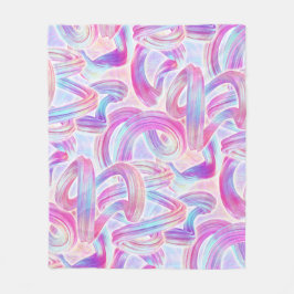 Manta Polar eurobeat holorave - rosa y azul: