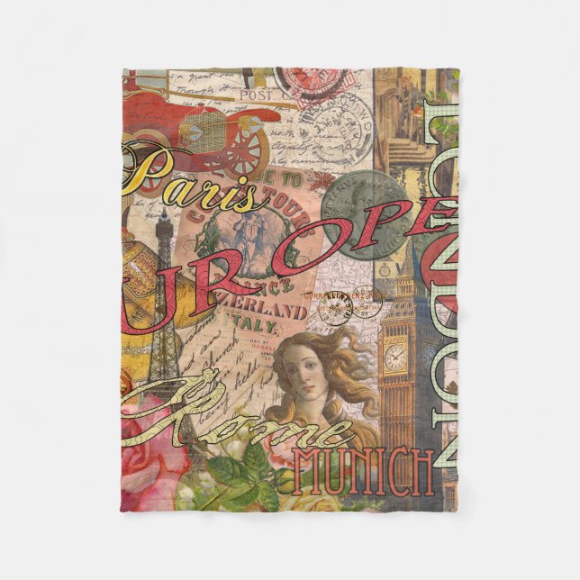 Manta Polar Europa Viaja Viajes Viajes Viajes Europa París Fra (Anverso)