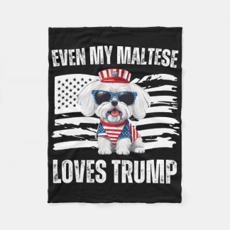Manta Polar Even My Maltese Loves Trump Dogs Republican Vance 