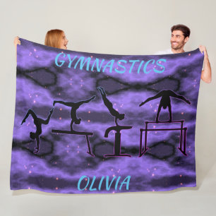 Manta Polar Eventos de gimnasia para Chicas Fleece Blanket