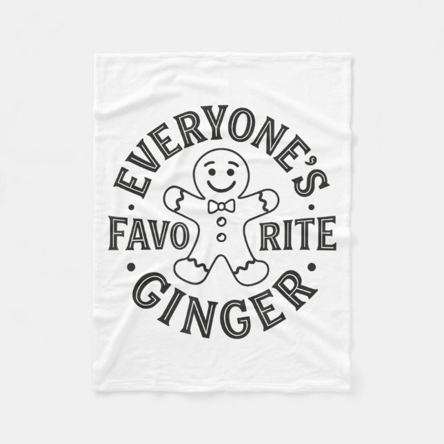 Manta Polar Everyone's Favorite Ginger T Funny Gingerbread Man (Anverso)