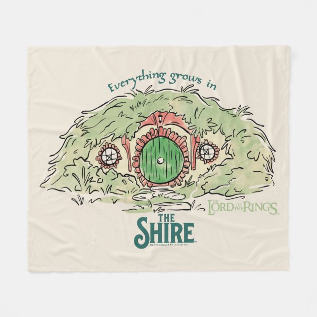 Manta Polar Everything Grows in THE SHIRE™ (Frente (Horizontal))