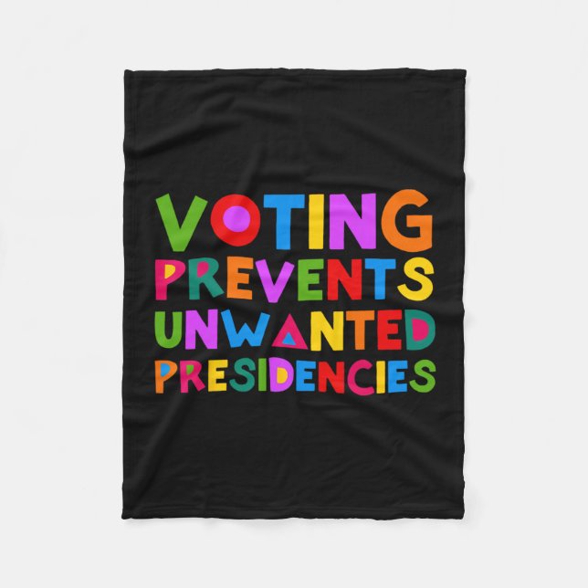 Manta Polar Evita Presidencias No Deseadas Cita Divertida (Anverso)