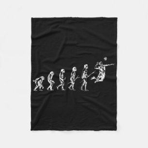 Manta Polar Evolución De Voleibol De Hombre Funny Vball Player