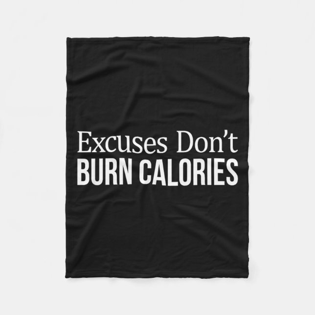 Manta Polar Excuses Don't Burn Calories -  (Anverso)