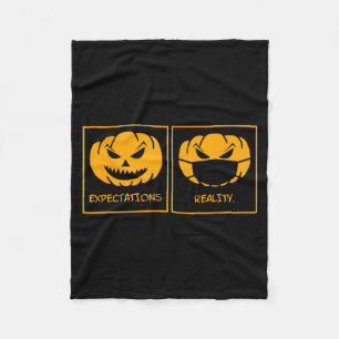 Manta Polar Expectativas realidad jack o linterna calabaza car