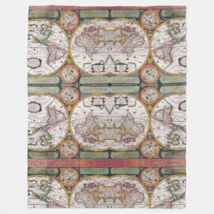 Manta Polar Explore el mundo: Un mapa acogedor para la aventur