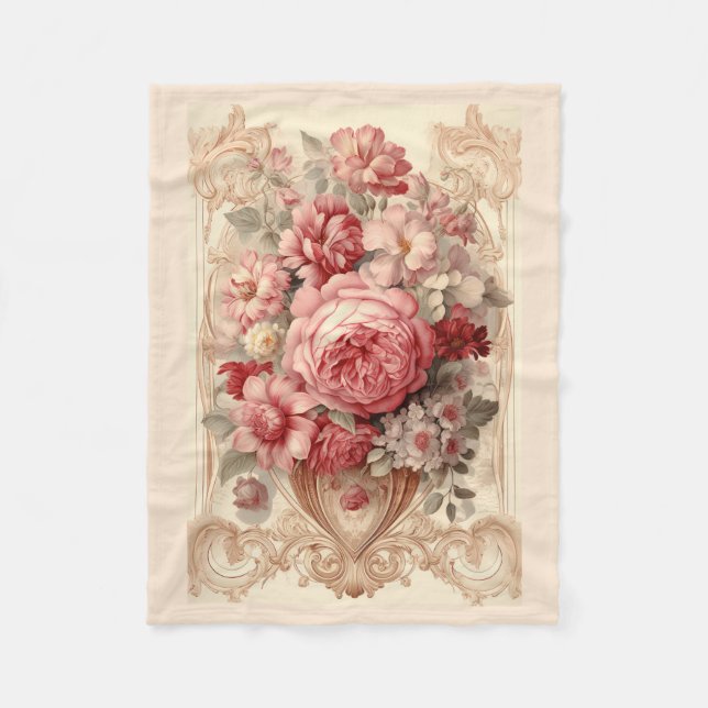 Manta Polar Exquisito Shabby Chic (Anverso)