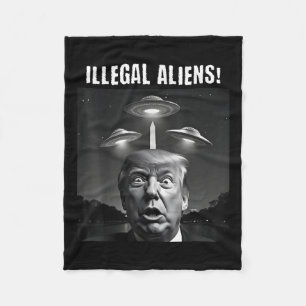 Manta Polar Extranjeros ilegales. Trump Selfie, Alien Y Ufo