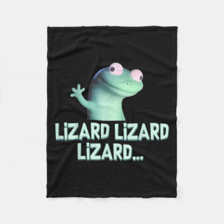 Manta Polar Extraño Cómnito Hombres Hombres Lizard Liz