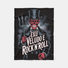 Manta Polar Exu Veludo é Rock'N'Roll #1