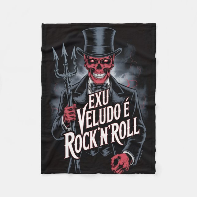 Manta Polar Exu Veludo é Rock'N'Roll #1 (Anverso)