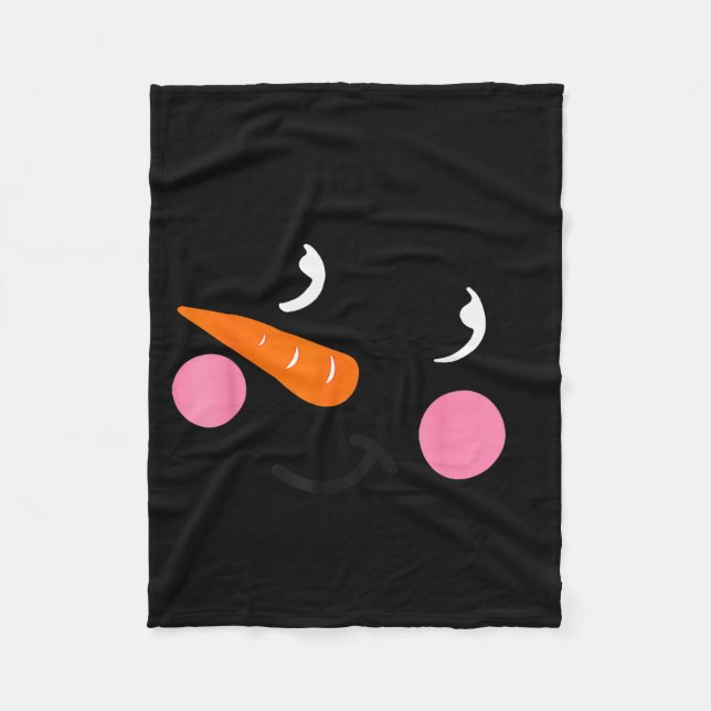 Manta Polar Eyelashes Christmas Outfit Snowman Face Costume Gi (Anverso)