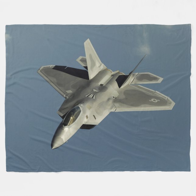 Manta Polar F-22 Raptor Fighter Jet (Frente (Horizontal))