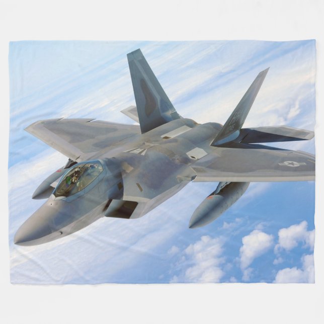 Manta Polar F-22 Raptor militar Jet (Frente (Horizontal))