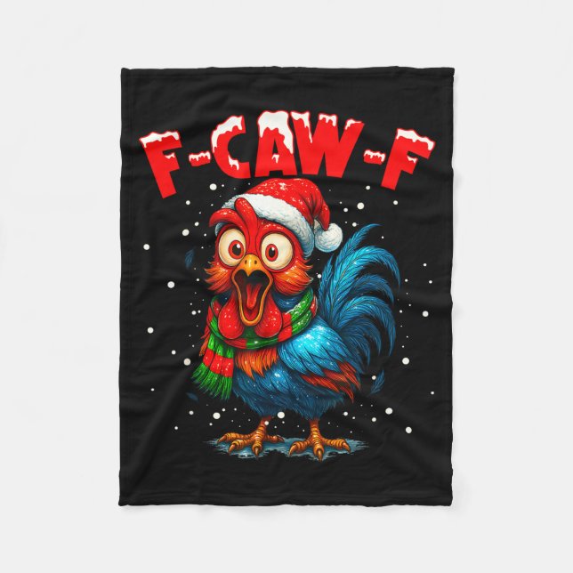 Manta Polar F-caw-f Chicken Fcawf Rooster Coffee Christmas Fca (Anverso)