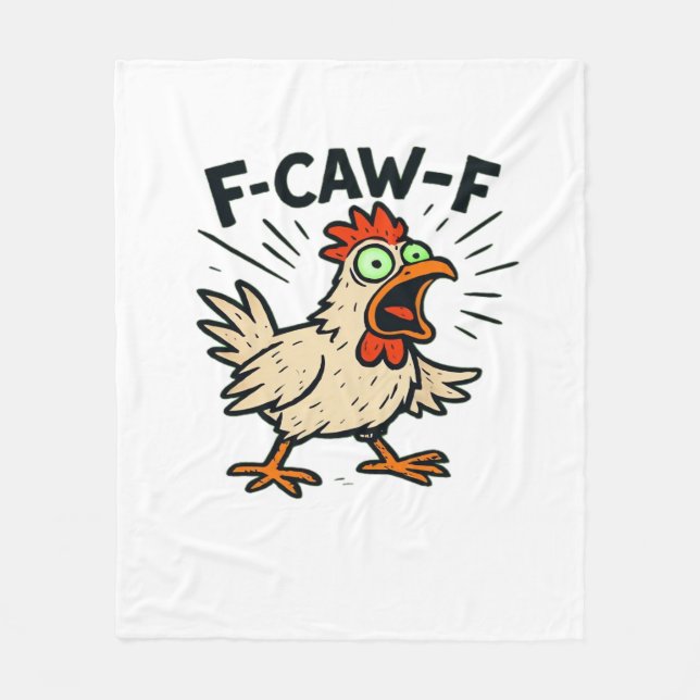 Manta Polar F-Caw-F Chicken Vintage Graphic (Anverso)