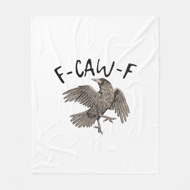 Manta Polar F-Caw-F Clásico Estético Casual (Anverso)