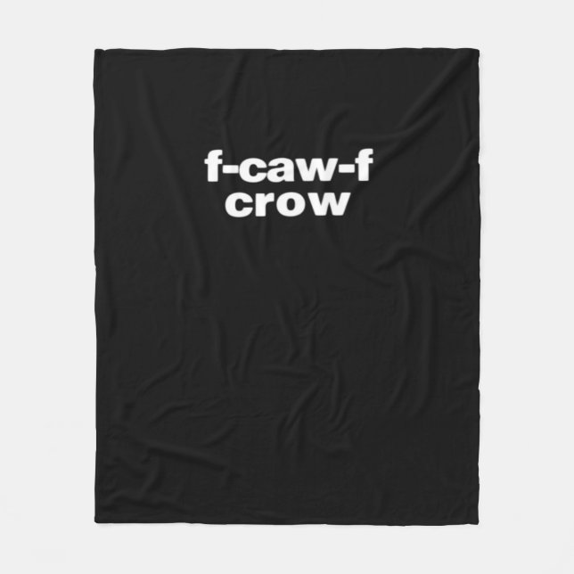 Manta Polar F-Caw-F Crow Funny Crow Retro Classic (Anverso)