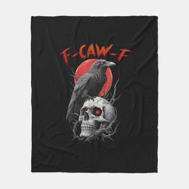 Manta Polar F-Caw-F Crow Funny F-Caw-F Aesthetic Design (Anverso)