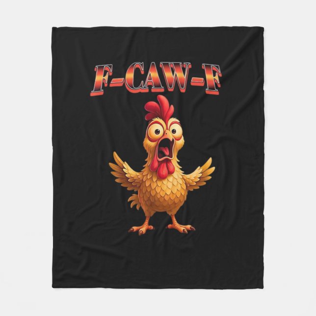 Manta Polar F Caw F Funny Chicken Classic Aesthetic Design (Anverso)