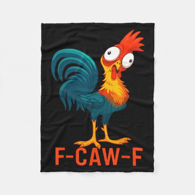 Manta Polar F-caw-f Funny Chicken Humor Quote Rooster Meme  (Anverso)