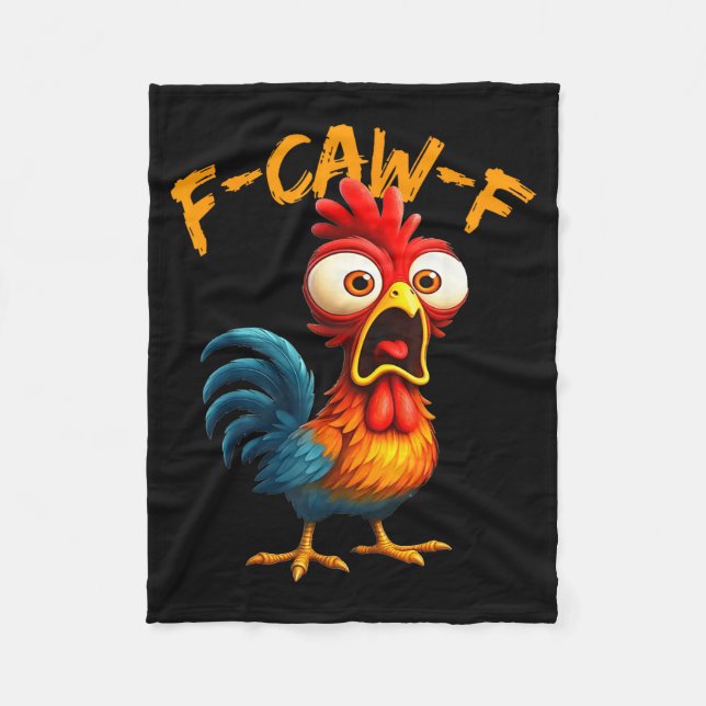 Manta Polar F-caw-f Funny Chicken Humor Quote Rooster Meme F-c (Anverso)