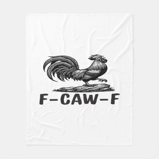 Manta Polar F-Caw-F Funny Wordplay Quote Sticker (Anverso)