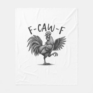 Manta Polar F Caw F Gallo, F-Caw-F Humor Divertido de Pollo Ge