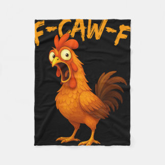 Manta Polar F-caw-f Humor Divertido de Pollo F-caw-f Cita Gall