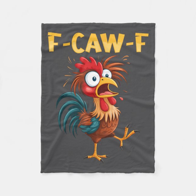 Manta Polar F Caw F Rooster Funny Bird Fcawf Chicken Whisperer (Anverso)