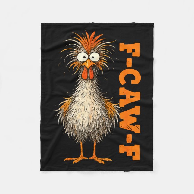 Manta Polar F Caw F Shirt Chicken F-caw-f Funny Meme Men Women (Anverso)