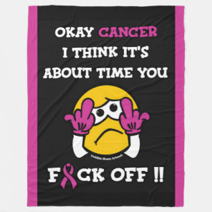 Manta Polar F#CK OFF... Cáncer de mama